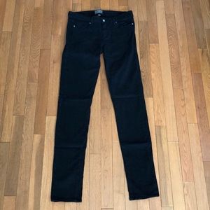Paige Denim Peg Skinny Jeans Black Size 29